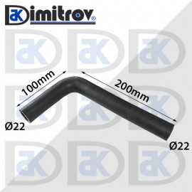 Маркуч коляно Ø 22 - 100 x 200 мм